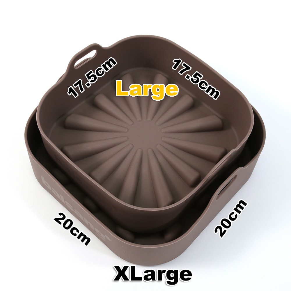 Balsang Air Fryer Silicone Pot, Reusable Air Fryer Liner, No More Harsh