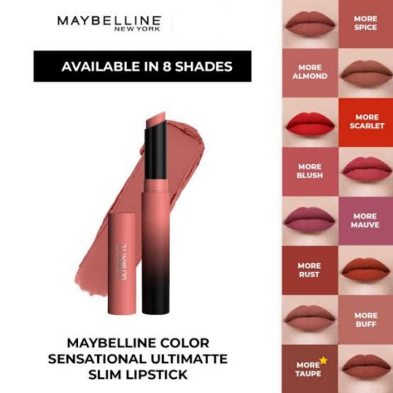 Maybelline Color Sensational Ultimate Slim Lipstick Shopee Singapore