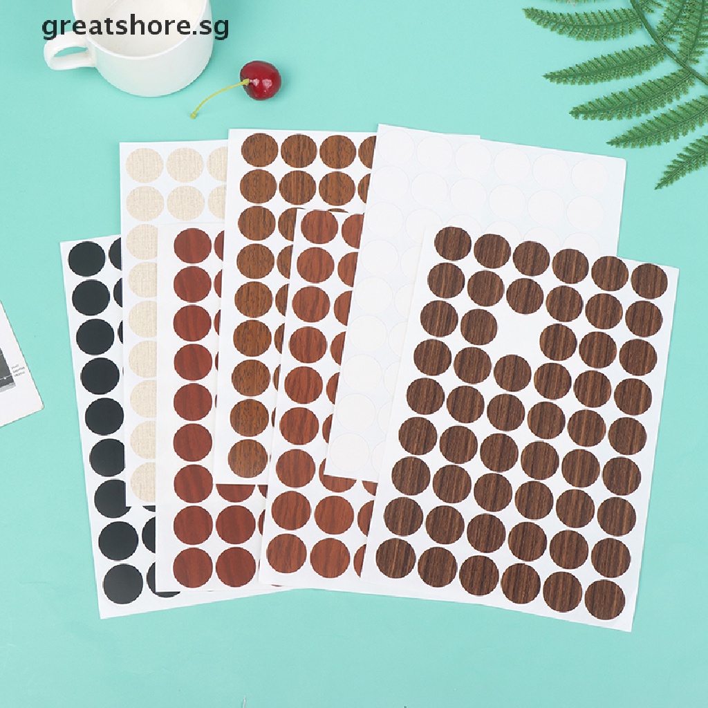 greatshore 108PCS 15mm Self Adhesive Decorative Films Furniture Screw