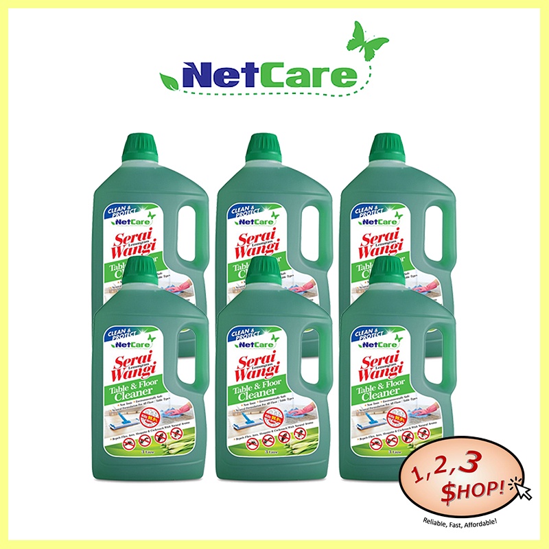 Netcare Serai Wangi Lemongrass Table And Floor Cleaner 3L (Repels Flies