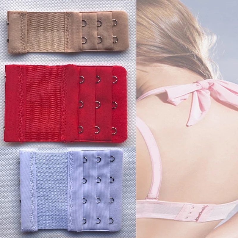 2/3/4 Hooks 3 Rows Stretchy Bra Extension Strap / Women's Elastic Bra