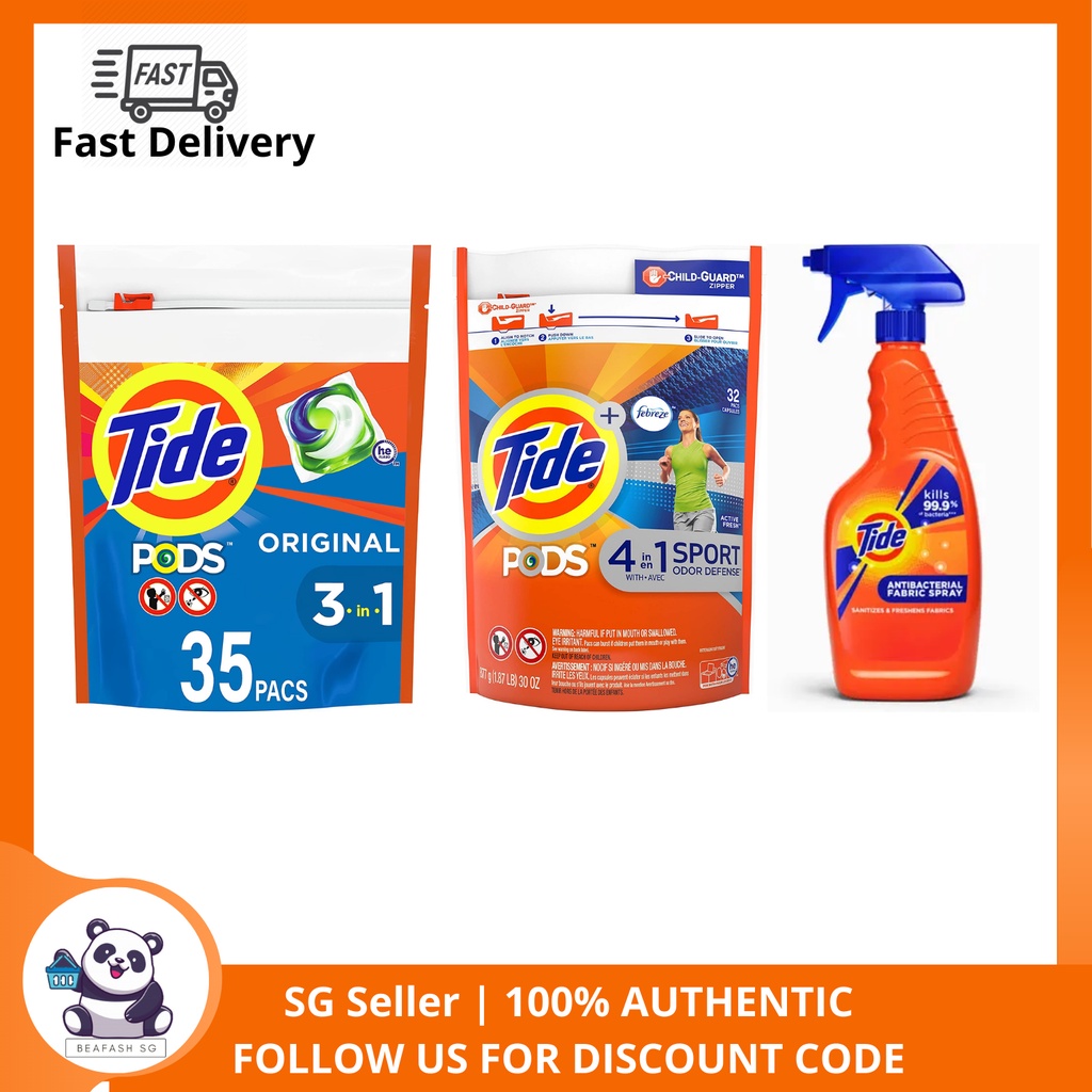 Tide Pods Original Liquid Laundry Detergent Pacs, Suitable for