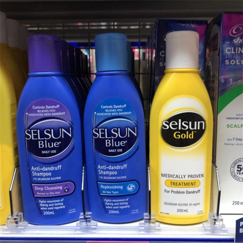 Australian shampoo Selsun blue shampoo powerful antidandruff antiitch