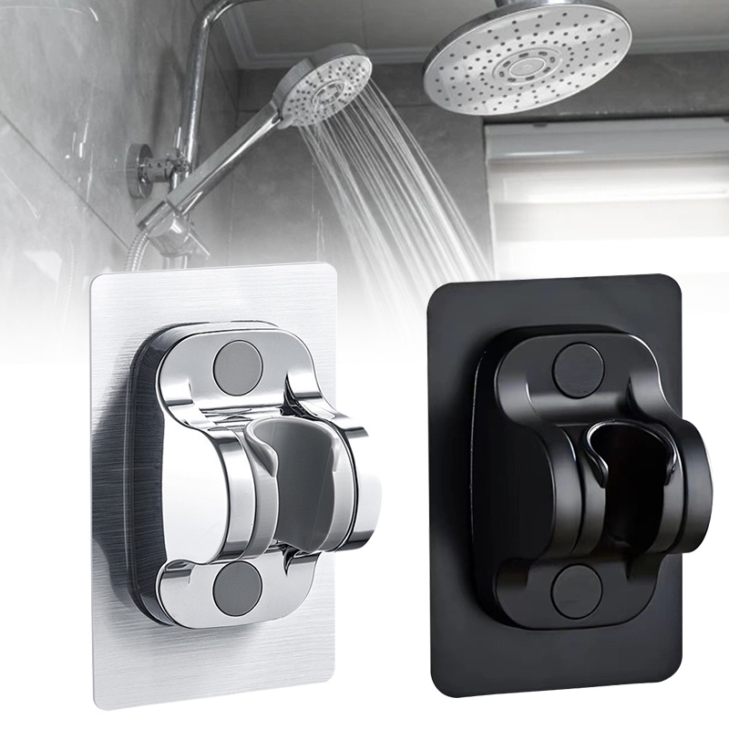 Adjustable Shower Head Holder Nozzle Handheld Holder PunchFree 90