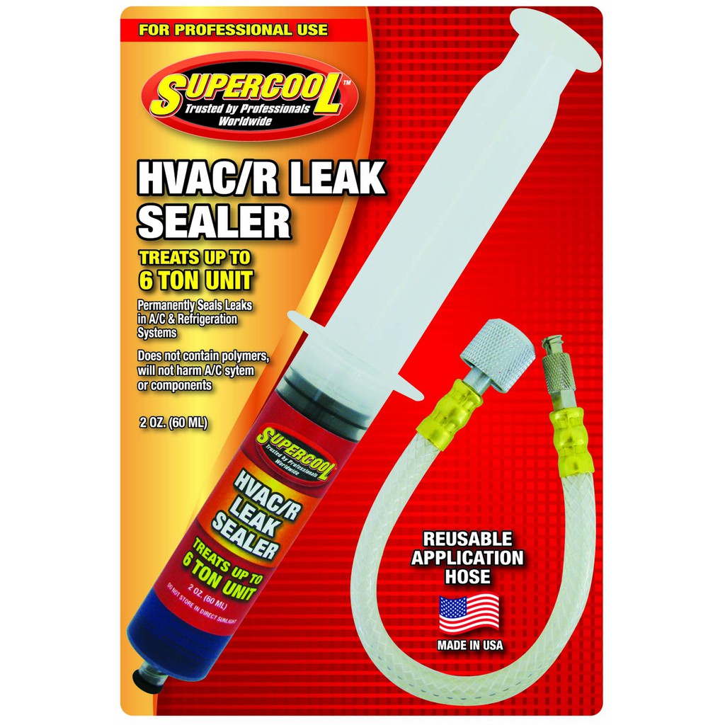 [SUPERCOOL] HVAC/R LEAK SEAL, SEALANT, SEALER, STOP SYRINGE 2OZ IN(04)