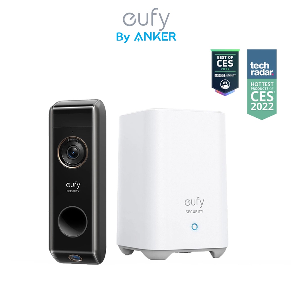Eufy Security by Anker S330 Video Door Bell Camera Dual Cam 2K Battery