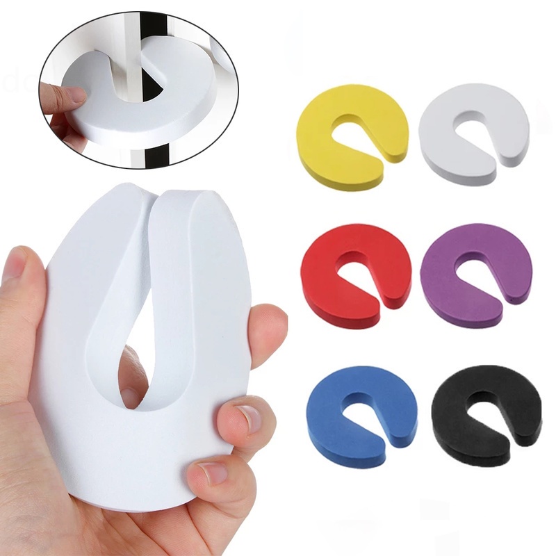 Highly Elastic EVA Ctype Child Safety Door Stopper / Baby Safety Locks
