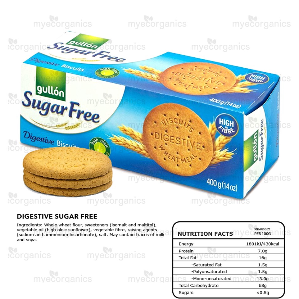 **Exp 10/2024 ** Gullon Digestive Sugar Free Biscuits (400g) Shopee