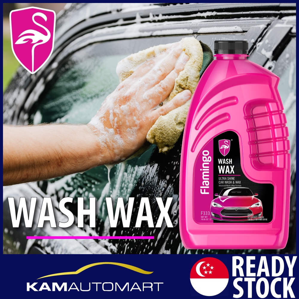 Flamingo Car Wash Wax 1L/2L Car Care (KAM AUTO MART PTE LTD) Shopee