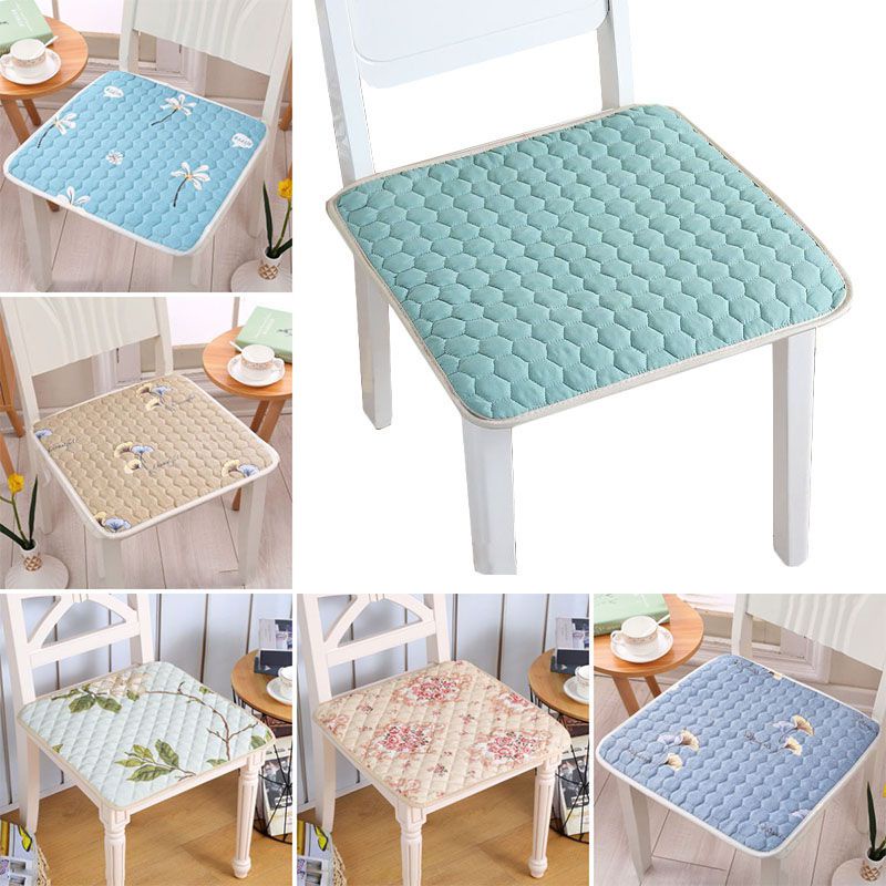 Modern Brief Printing Thin Seat Cushion Breathable Seat Cushion Office Chair Seat Cushion