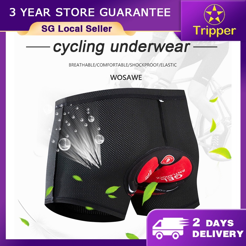 [Ready Stock]5D Gel Pad Cycling Shorts Men Downhill MTB Underwear Mountain Bike Short Pants Bike