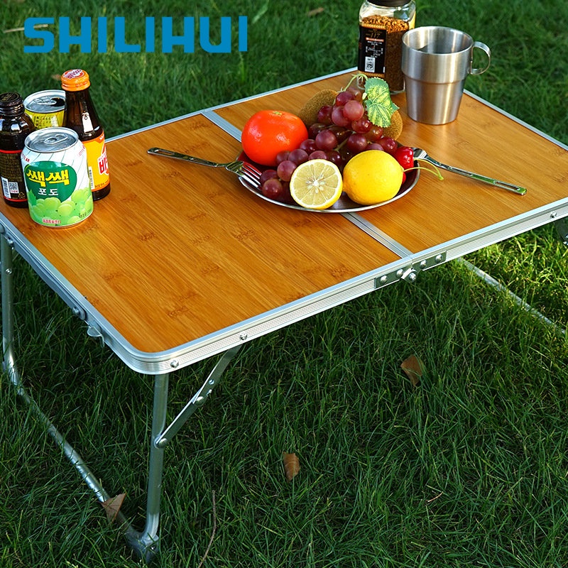 SHILIHUI Outdoor Folding Table Portable Camping Table Foldable Dining