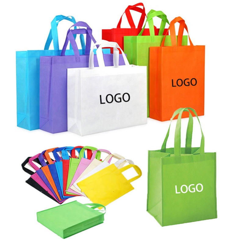 [Model B]Custom Printed Nonwoven Bags Non woven Reusable Grocery PP
