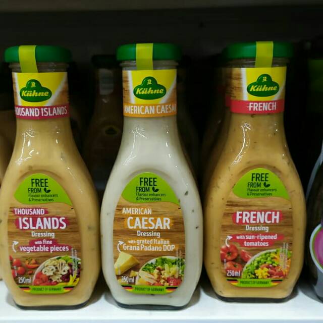 Kuhne salad thousand american caesar french dressing dresing 250ml