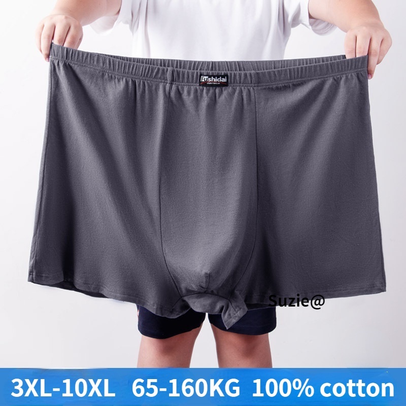 Plus size boxer For Men's 4XL 5XL 6XL 7XL 8XL 9XL 10XL boxer briefs, 100 cotton short briefs