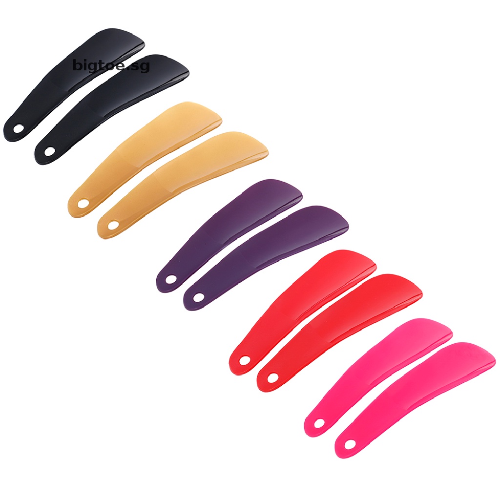[bigtoe] 2Pcs 16cm Shoe horns plastic shoe horn spoon shape shoehorn