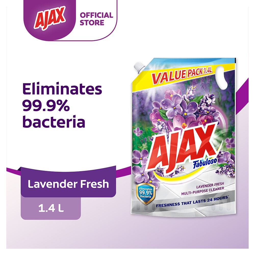 [Eliminates 99.9percent Bacteria] Ajax Fabuloso Lavender Multi Purpose