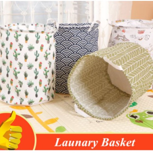 [ 2 for 8 ] Foldable Laundry Basket/ Laundry Bag/ Toys Storage Bag SG Ready Stocks Shopee