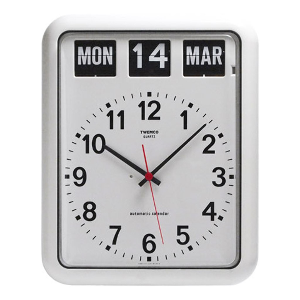 Twemco BQ12A Flip Clock (White) Shopee Singapore
