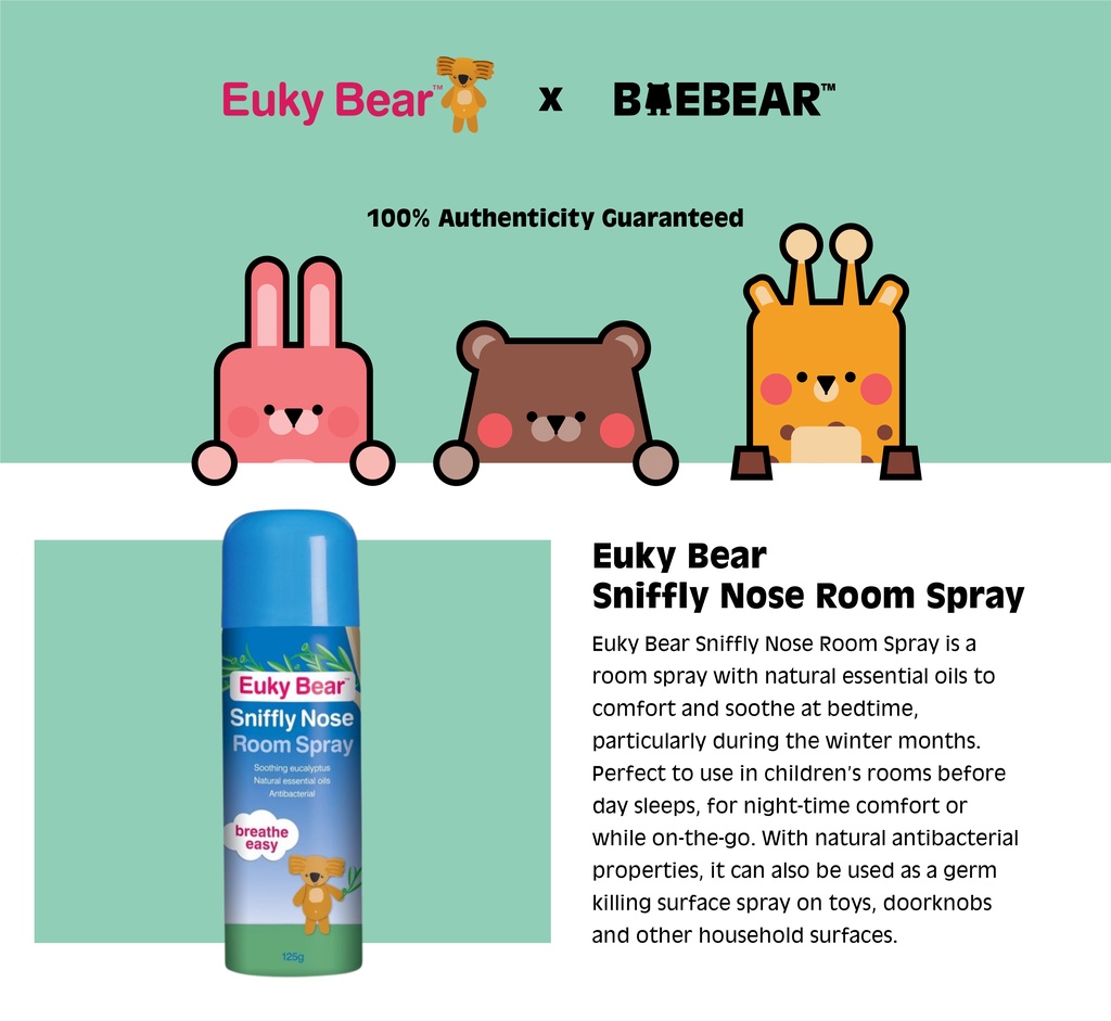 Euky Bear Sleep Sniffly Nose Room Spray Euky Bear Sniffly Nose