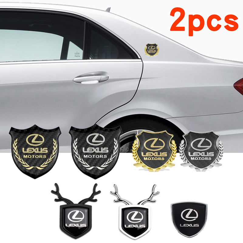 2pcs/set Lexus Car Sticker 3D Stereo Modified Car Window Side Applique