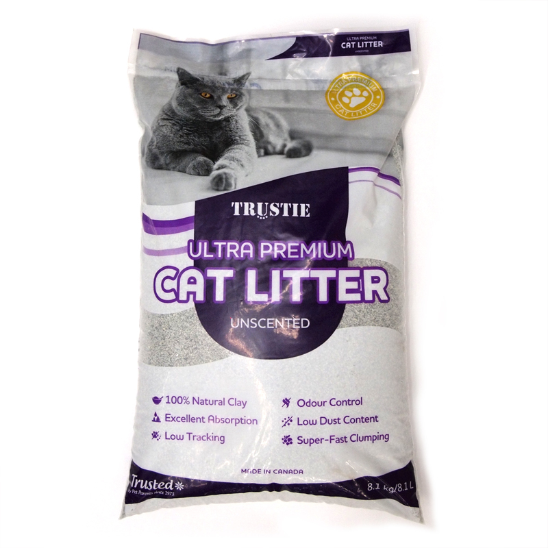 TRUSTIE Ultra Premium Cat Litter (Unscented) 8.1kg / 8.1 Liter Shopee