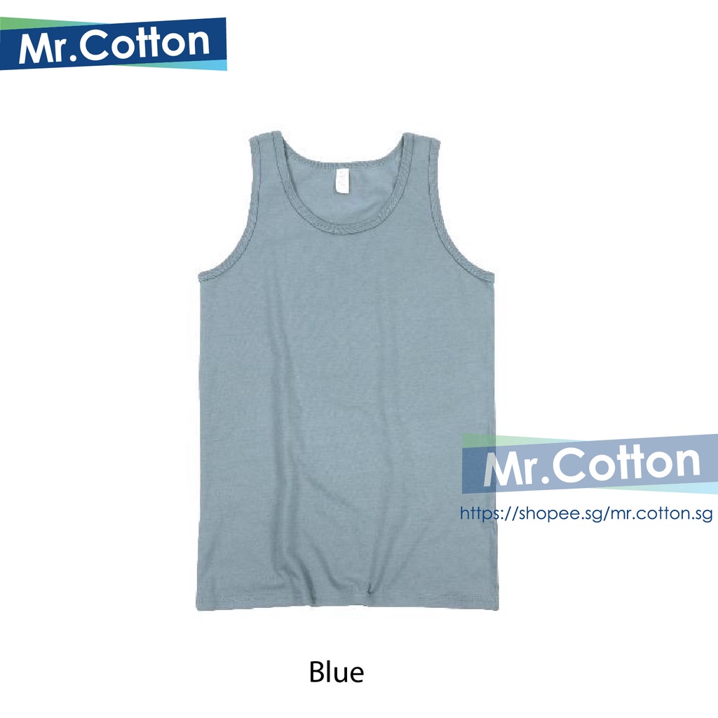 230g Tank Top Heavy Weight Pure Cotton Tee Singlet Sleeveless Crew Neck