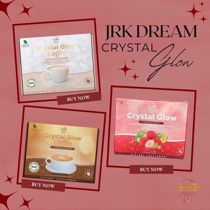 [ONHAND]CRYSTAL GLOW LYCHEE CARAMEL MACCHIATO WHITE CHOCOLATE MOCHA COLLAGEN DRINK Shopee