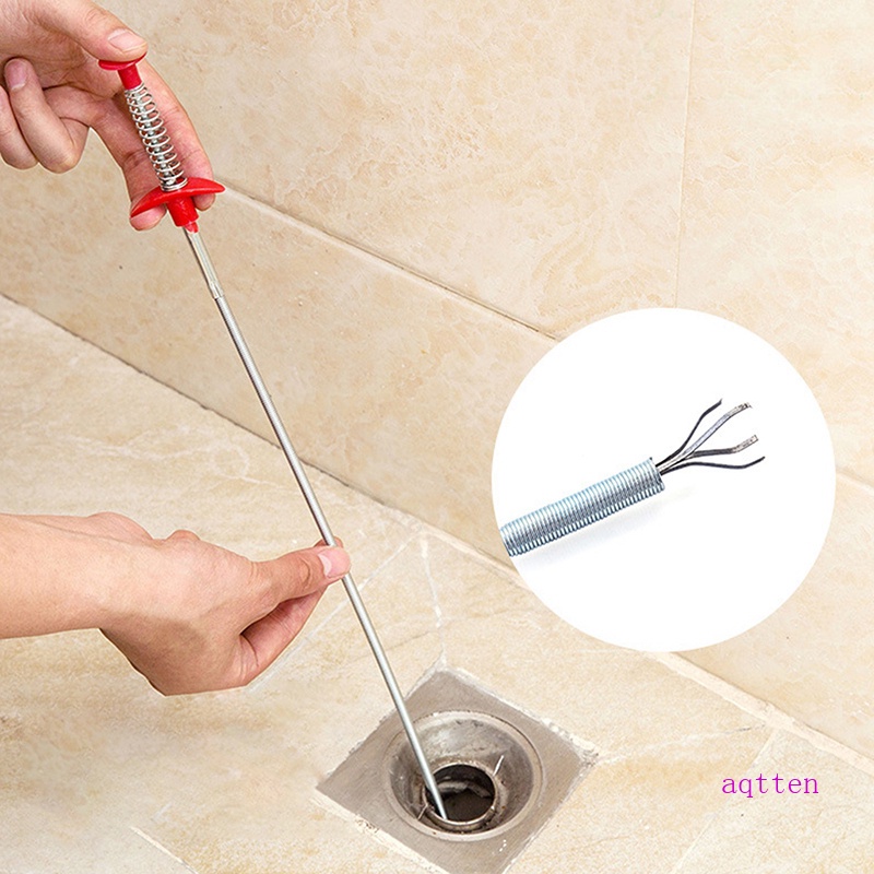 Aqtten 60/90/160 Cm Sink Drains Grabber Tool Flexible Long Claw Pick Up Narrow Bend Curve Floor