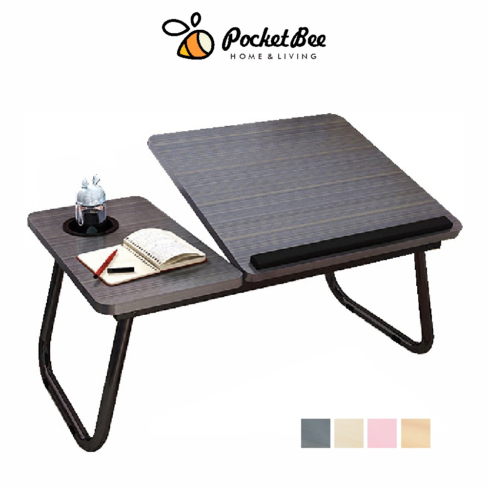 Pocketbee Multipurpose foldable laptop table Portable Foldable Wooden Table Shopee Singapore