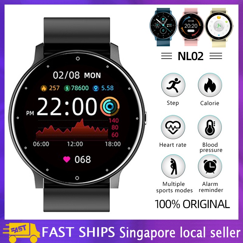 【SG Stock】Smart Watch Waterproof Fitness Tracker Full Touch Screen