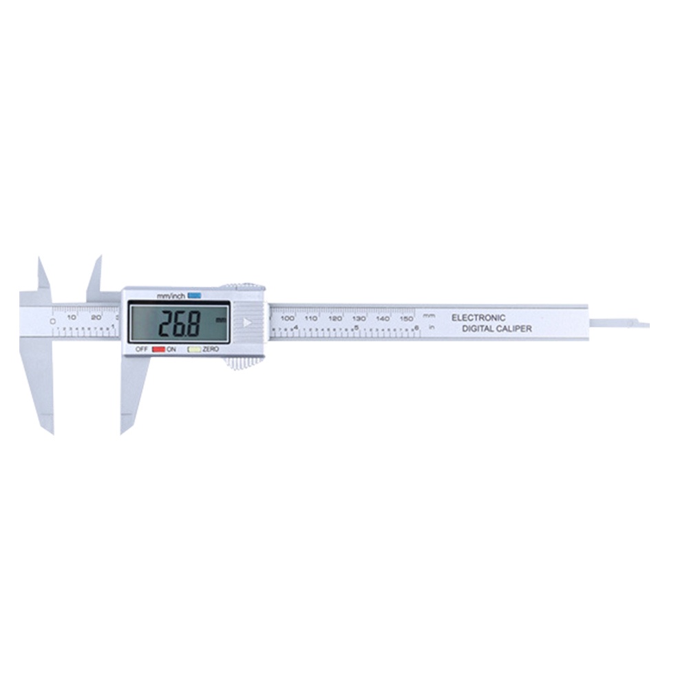 Digital Vernier Caliper 6 inch 150mm Dial Electronic Ruler Plastic
