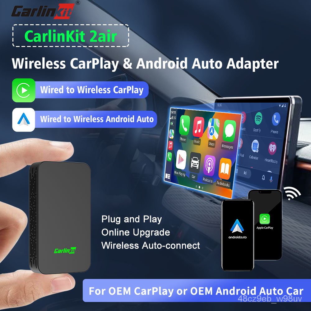 SMT🛕QM CarlinKit 2air Car Intelligent System CarPlay Wireless Android