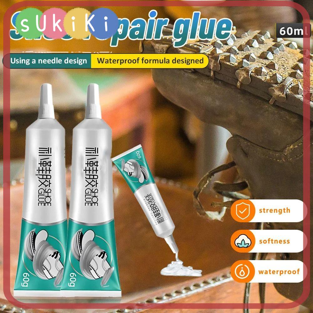 SUKIKII 60ML Worn Shoes Adhesive, Waterproof PVA Strong Shoe Glue