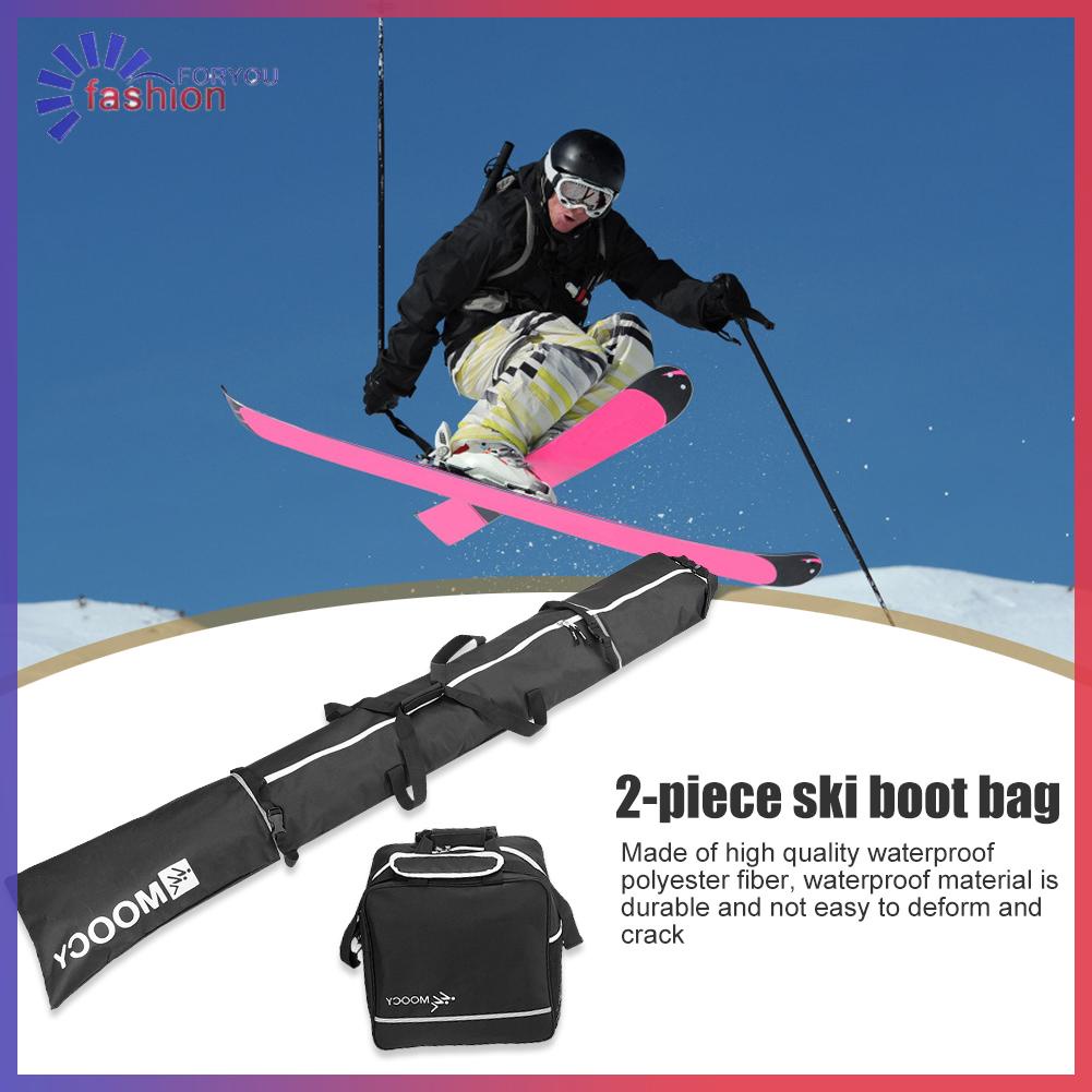 {FA} 2Pcs/Set Snowboard Bag Unisex Waterproof Ski Boots Bags Winter Ski