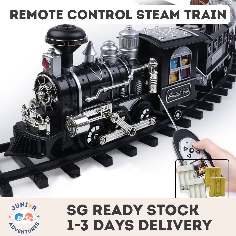 Children's Remote Control Steam Train Super Long Jointed Track Electric