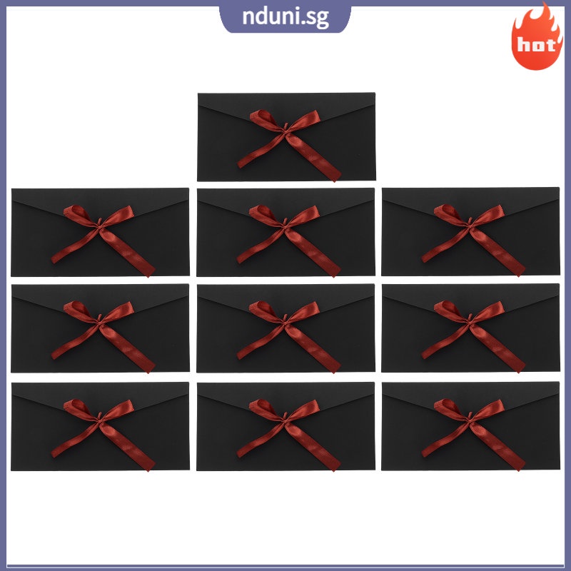 10 Pcs Vellum Envelopes Baby Bows A2 Invitation Bowknot Letter Festival