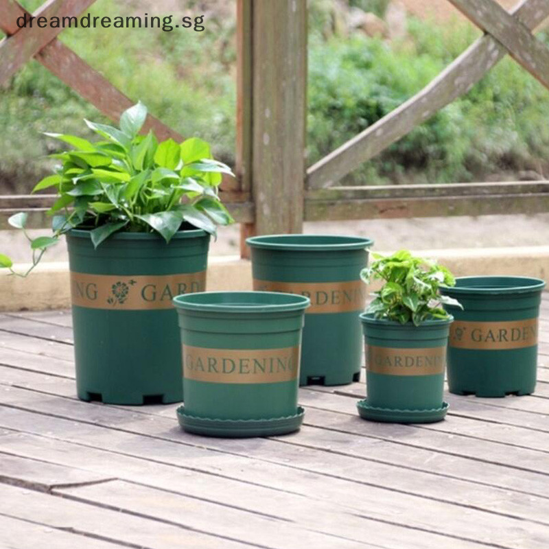  BIG SALE Durable Plastic Gallon Flower Pot Vegetable Plant Garden