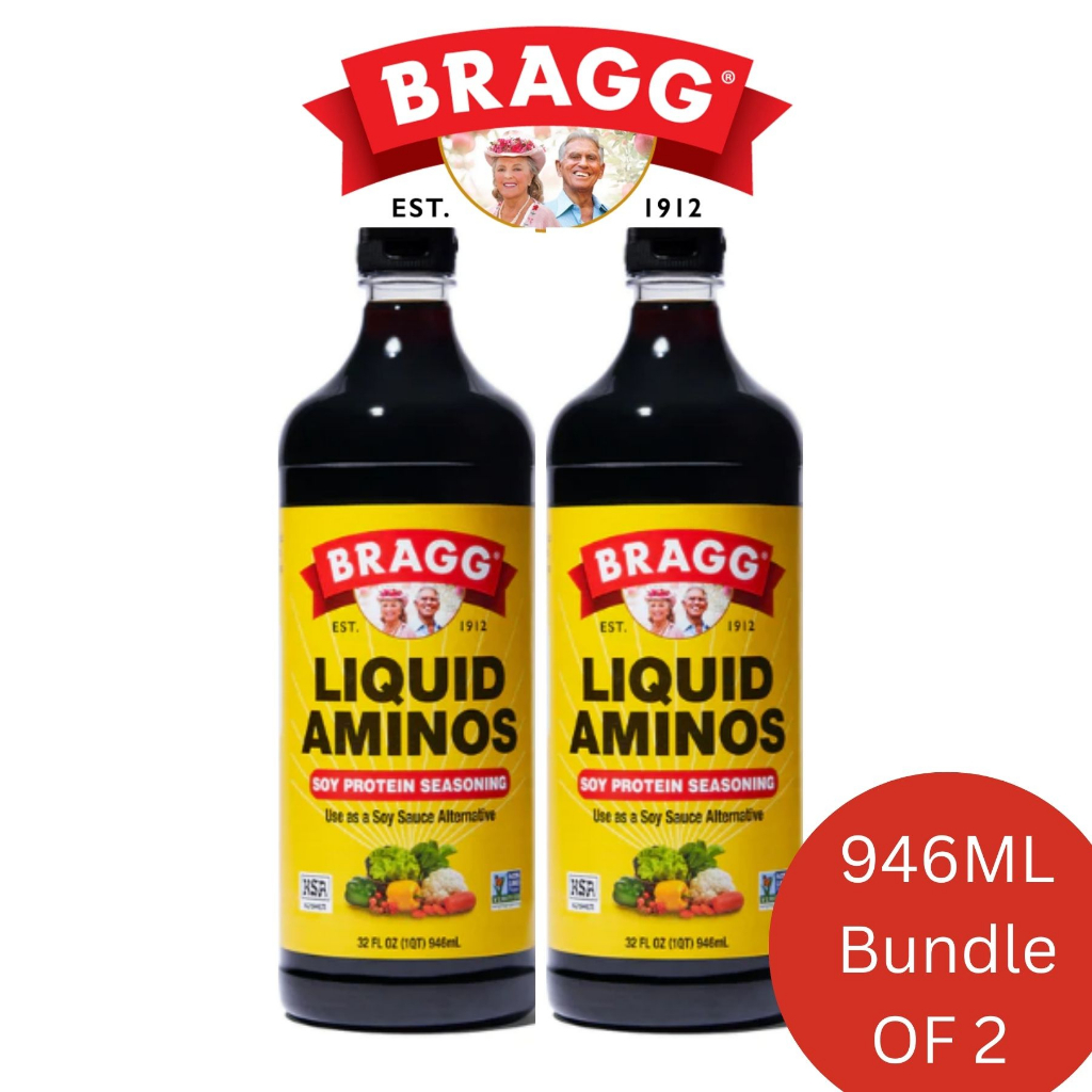 [BRAGG] Liquid Aminos Gluten Free Soy Sauce (946ml) BUNDLE OF 2