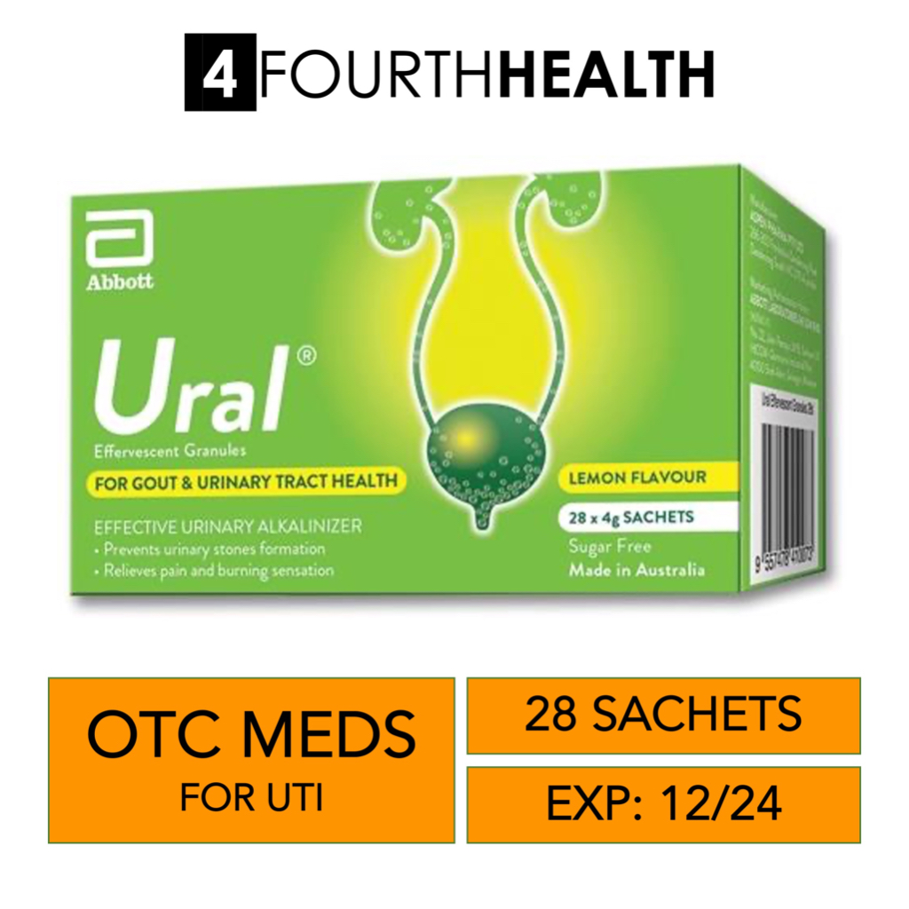 Ural Effervescent Powders 28 sachets relief from UTI symptoms (Exp