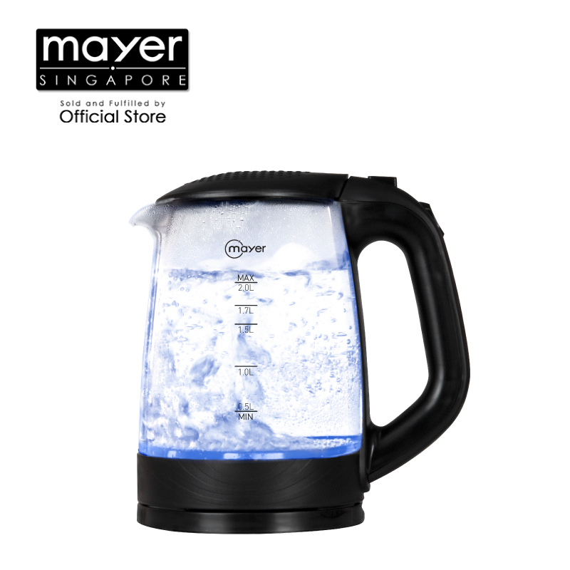 Mayer 2L Electric Glass Kettle MMEKG200 Shopee Singapore