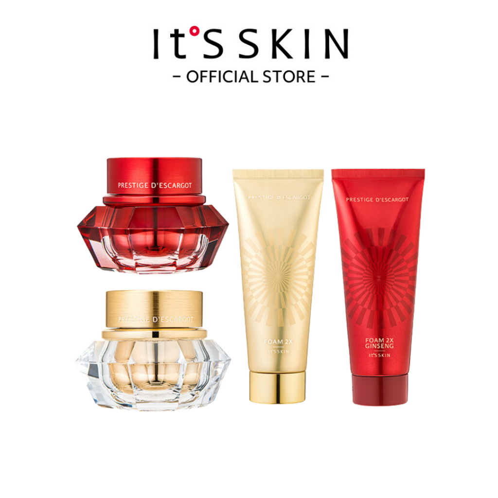 [IT'S SKIN] Prestige 2X Descargot, 2X Ginseng D'escargot (Cleansing