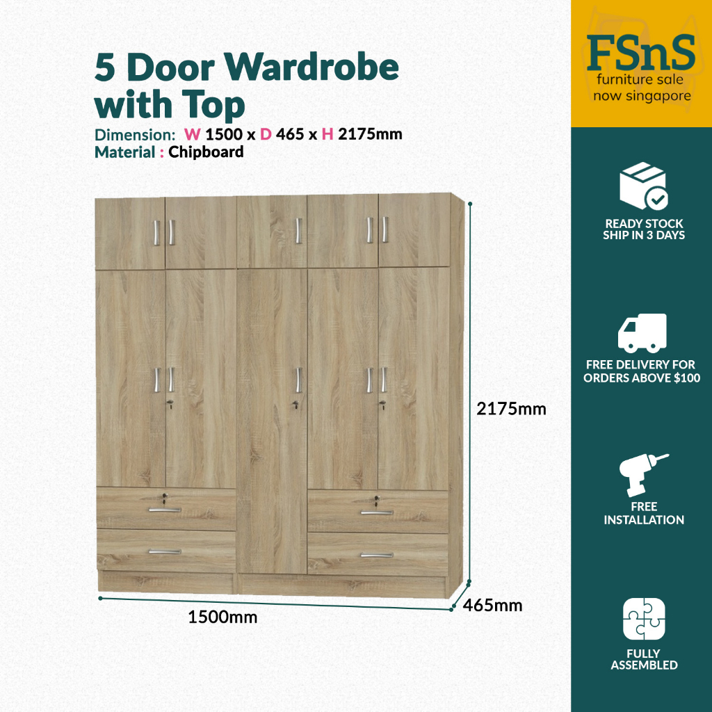 SG Ready Stock 10 Door Wardrobe / Storage Shopee Singapore