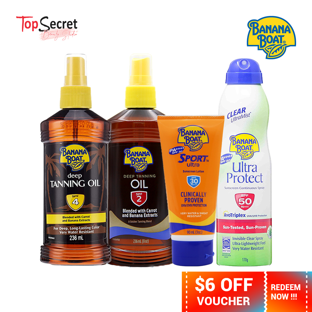 Bundle Deals Banana Boat Deep Tanning Oil Spray / Sunscreen Lotion