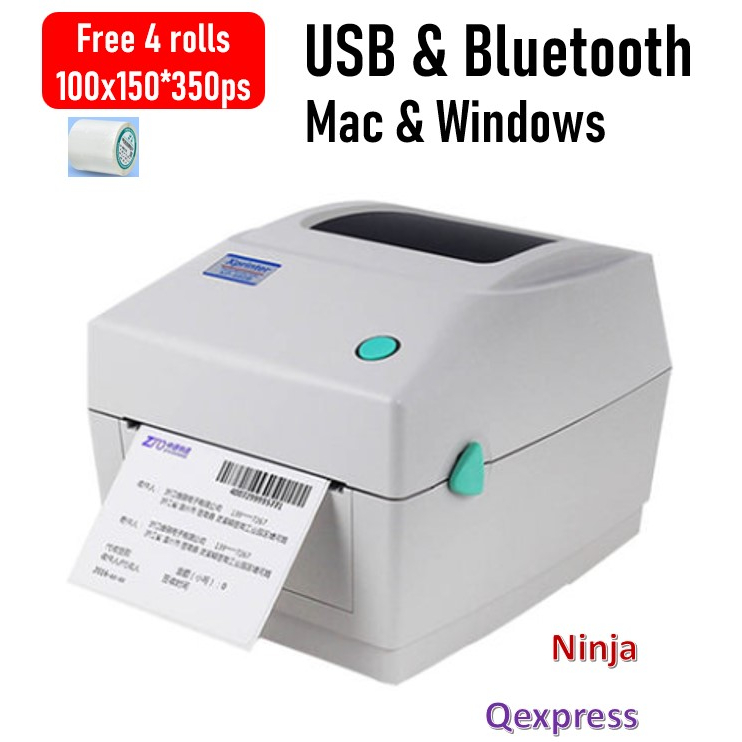 Thermal Printer for Waybill Barcode Label Print USB /Bluetooth Shopee