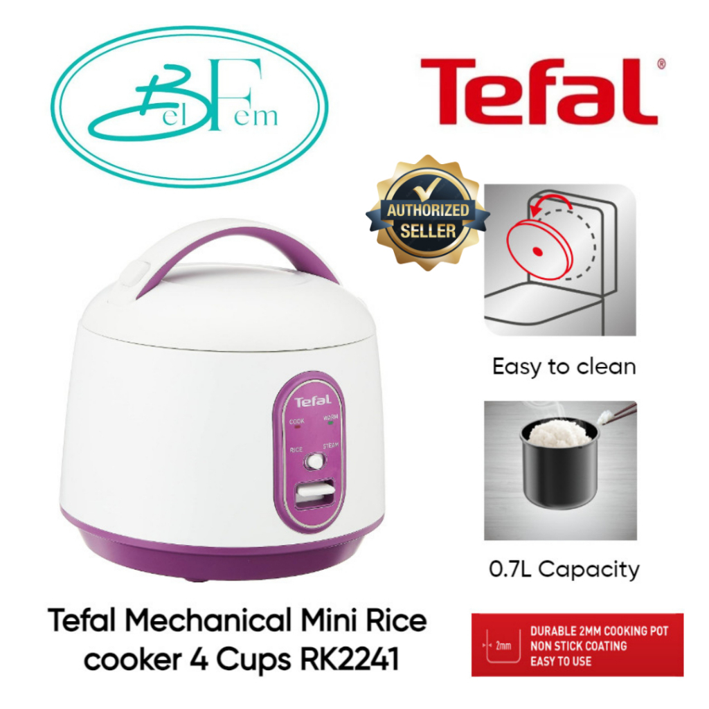 Tefal RK2241 0.7L Mechanical Mini Rice cooker 4 Cups 2 YEARS WARRANTY