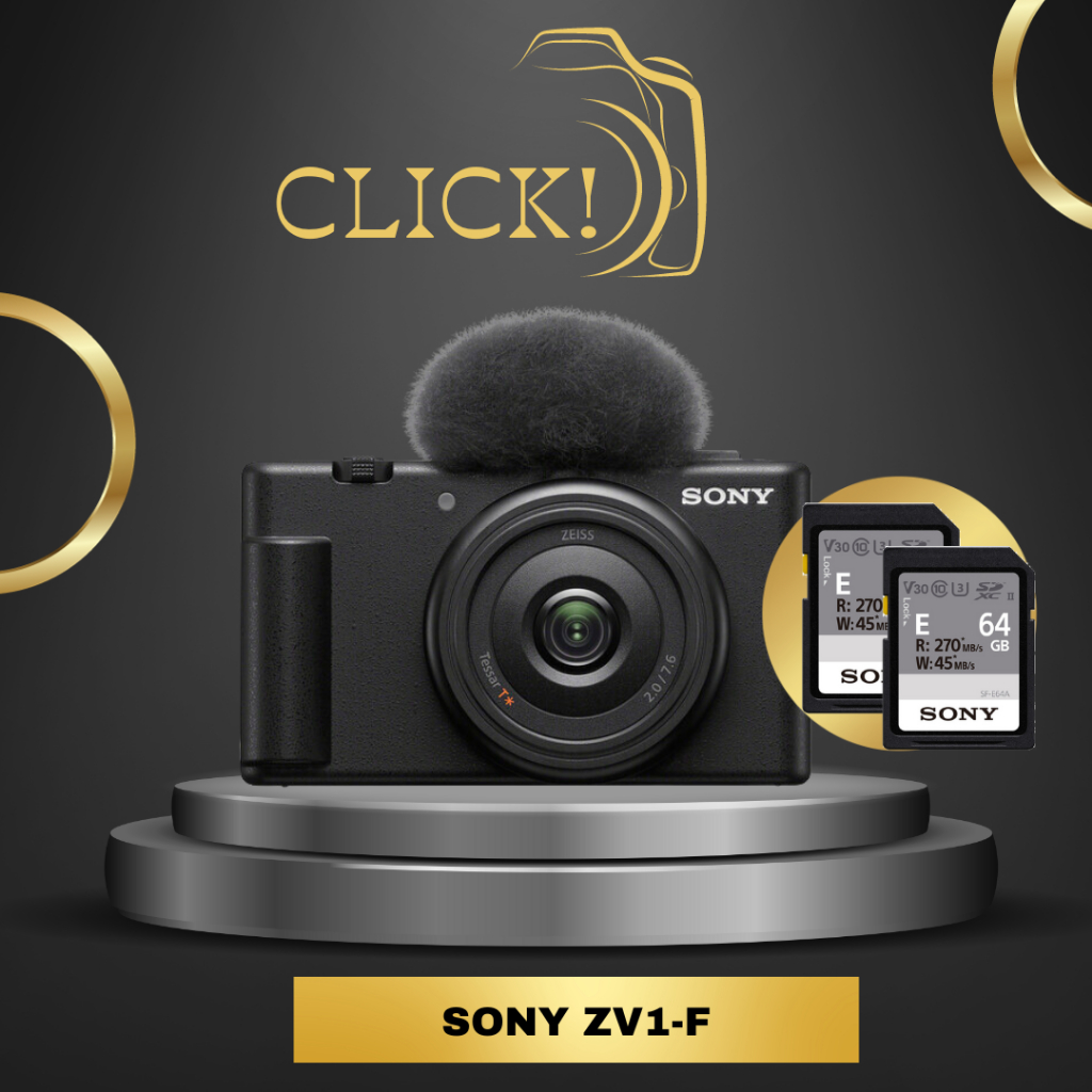 Sony ZV1F / ZV1F Vlogging Camera ( Free 2 x 64GB SDXC card ) Shopee