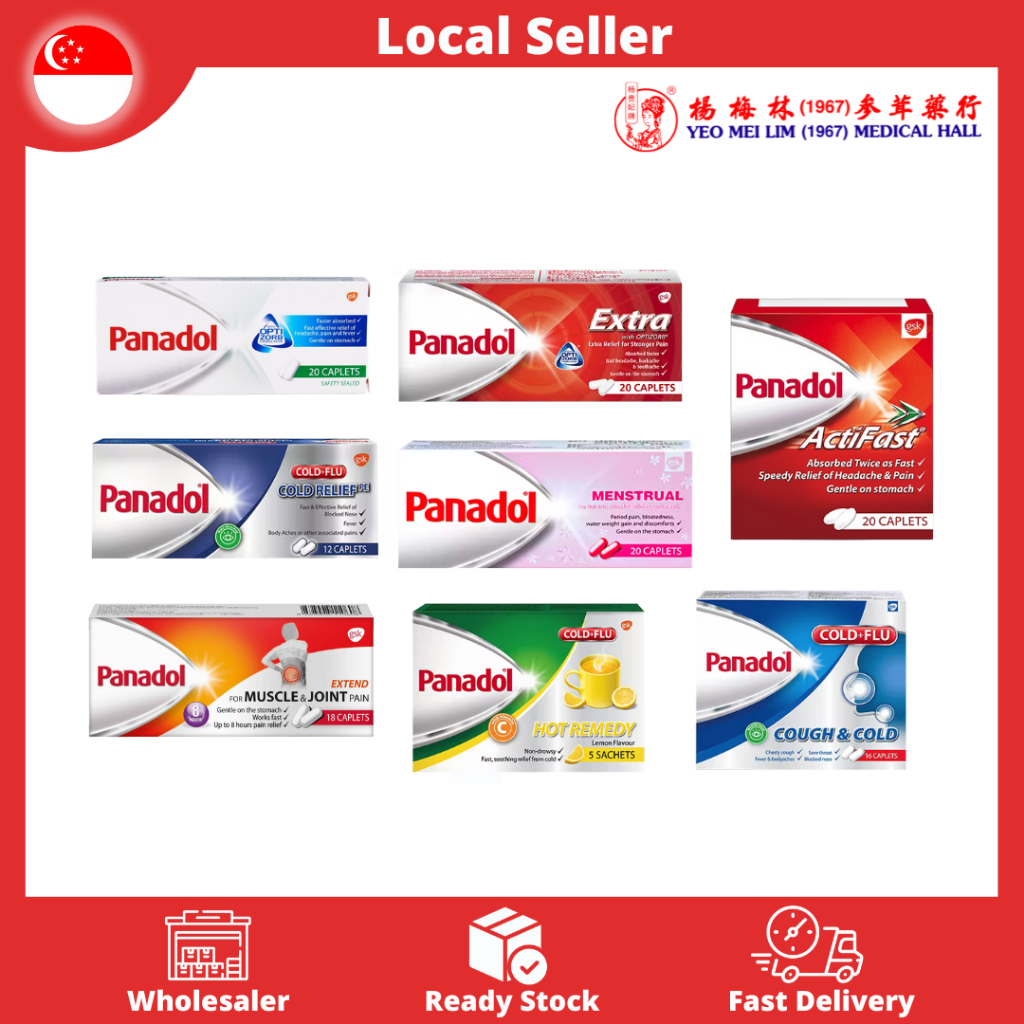 PANADOL Extra/Cold Relief/Cough & Cold/Hot Remedy Lemon/Muscle & Joint