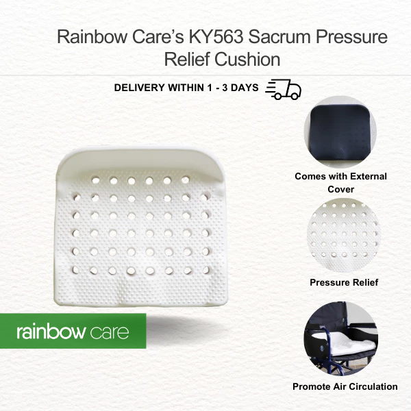 [SG STOCK] Rainbow Care's KY563 Sacrum Pressure Relief Wheelchair