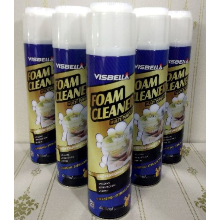 Visbella Foam Cleaner สเปรย์โฟมทำความสะอาดเบาะ และ ทำความสะอาดอเนก